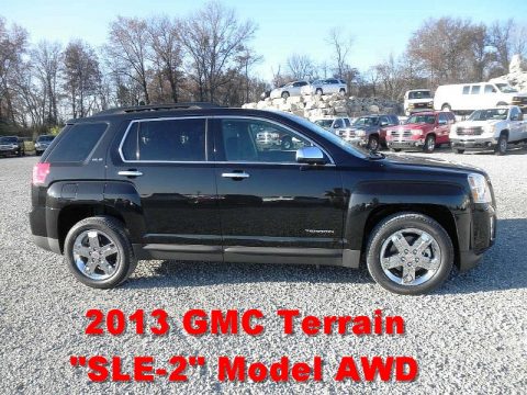 Carbon Black Metallic GMC Terrain SLE AWD.  Click to enlarge.