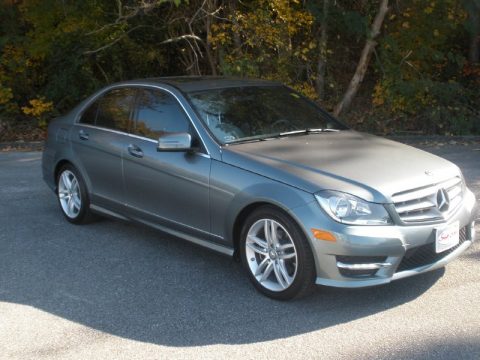 Palladium Silver Metallic Mercedes-Benz C 300 Sport 4Matic.  Click to enlarge.