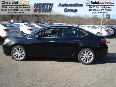 Carbon Black Metallic Buick Verano FWD.  Click to enlarge.