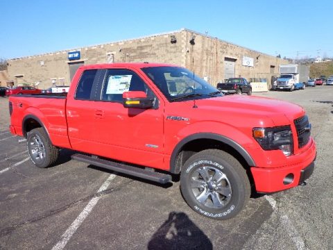 Race Red Ford F150 FX4 SuperCab 4x4.  Click to enlarge.