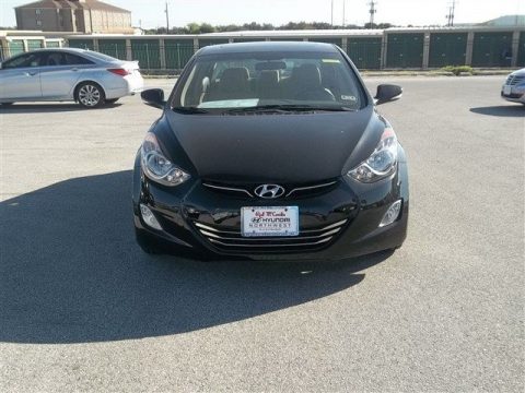 Midnight Black Hyundai Elantra Limited.  Click to enlarge.