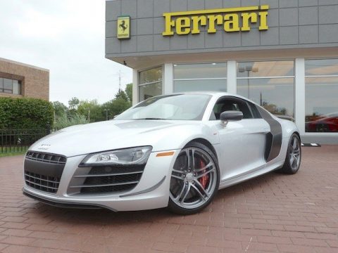 Ice Silver Metallic Audi R8 GT.  Click to enlarge.