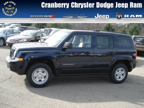 True Blue Pearl Jeep Patriot Sport 4x4.  Click to enlarge.
