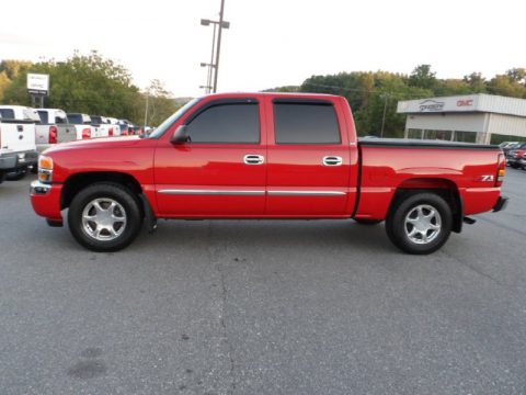 Fire Red GMC Sierra 1500 Classic Z71 Crew Cab 4x4.  Click to enlarge.