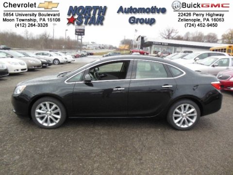 Carbon Black Metallic Buick Verano FWD.  Click to enlarge.