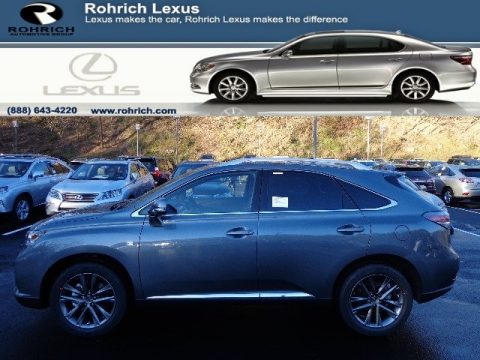 Nebula Gray Pearl Lexus RX 350 F Sport AWD.  Click to enlarge.