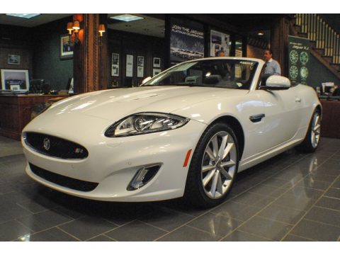 Polaris White Jaguar XK XKR Convertible.  Click to enlarge.