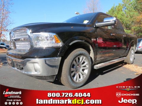 Black Ram 1500 Laramie Longhorn Crew Cab 4x4.  Click to enlarge.