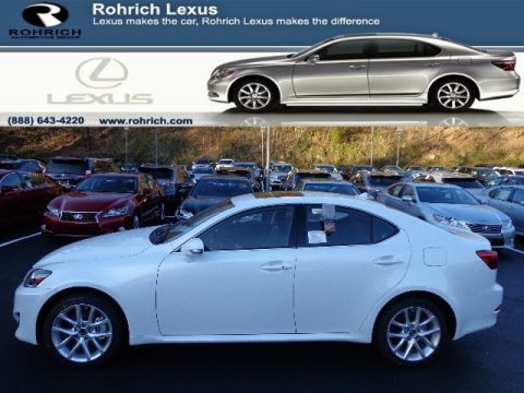 Starfire White Pearl Lexus IS 250 AWD.  Click to enlarge.