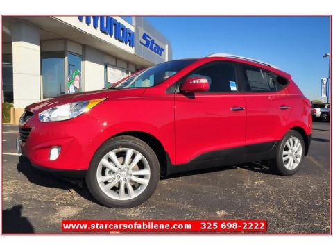 Garnet Red Hyundai Tucson Limited AWD.  Click to enlarge.
