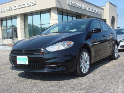 Pitch Black Dodge Dart SXT.  Click to enlarge.