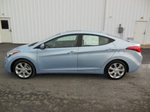 Blue Sky Metallic Hyundai Elantra Limited.  Click to enlarge.