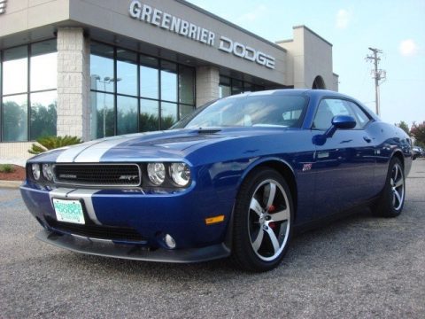 Blue Streak Pearl Dodge Challenger SRT8 392.  Click to enlarge.