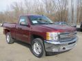 Front 3/4 View of 2013 Chevrolet Silverado 1500 LT Regular Cab 4x4 #10