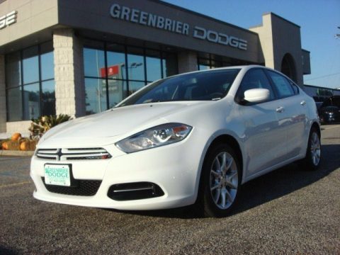 Bright White Dodge Dart SXT.  Click to enlarge.
