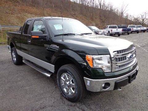 Green Gem Metallic Ford F150 XLT SuperCab 4x4.  Click to enlarge.