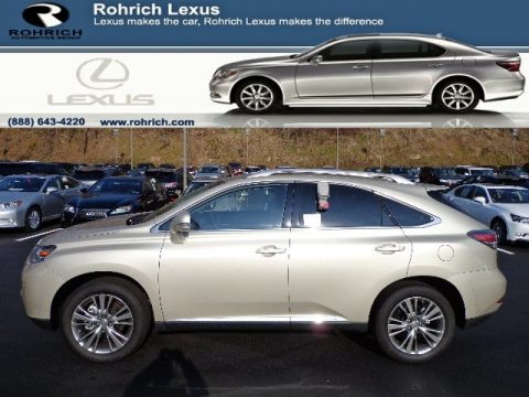 Satin Cashmere Metallic Lexus RX 450h AWD.  Click to enlarge.