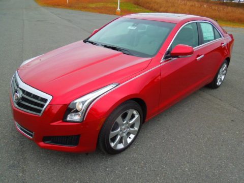 Crystal Red Tintcoat Cadillac ATS 2.5L Luxury.  Click to enlarge.