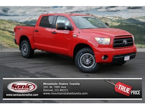 Radiant Red Toyota Tundra TRD Rock Warrior CrewMax 4x4.  Click to enlarge.