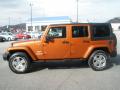  2011 Jeep Wrangler Unlimited Mango Tango Pearl #12