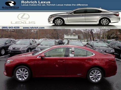 Matador Red Mica Lexus ES 300h Hybrid.  Click to enlarge.
