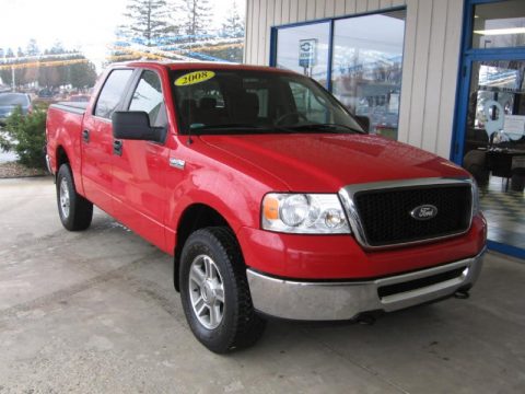 Bright Red Ford F150 XLT SuperCrew 4x4.  Click to enlarge.