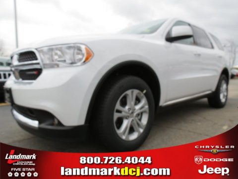 Bright White Dodge Durango SXT.  Click to enlarge.
