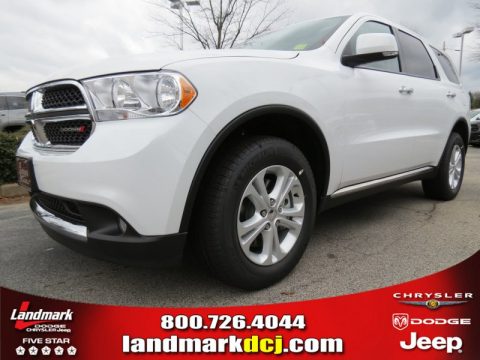 Bright White Dodge Durango Crew.  Click to enlarge.