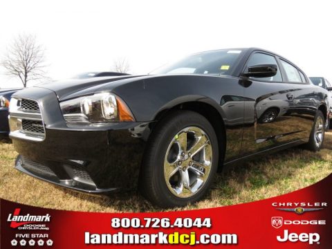 Pitch Black Dodge Charger SE.  Click to enlarge.