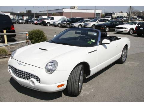 Whisper White Ford Thunderbird Premium Roadster.  Click to enlarge.