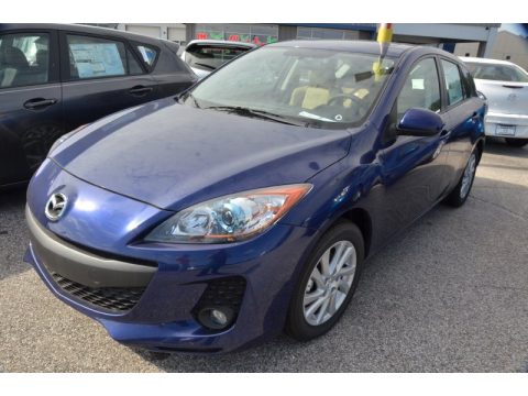 Indigo Lights Mica Mazda MAZDA3 i Grand Touring 5 Door.  Click to enlarge.