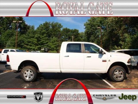 Bright White Dodge Ram 2500 HD SLT Crew Cab 4x4.  Click to enlarge.