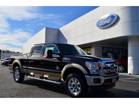 Kodiak Brown Metallic Ford F250 Super Duty Lariat Crew Cab 4x4.  Click to enlarge.