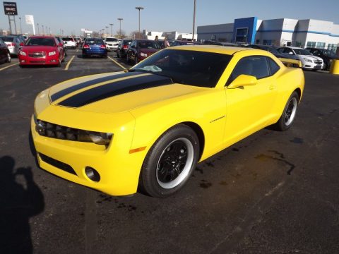 Rally Yellow Chevrolet Camaro LS Coupe.  Click to enlarge.