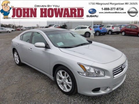 Brilliant Silver Nissan Maxima 3.5 SV Premium.  Click to enlarge.