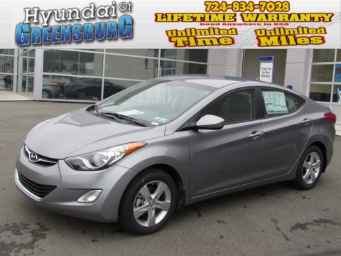 Titanium Gray Metallic Hyundai Elantra GLS.  Click to enlarge.