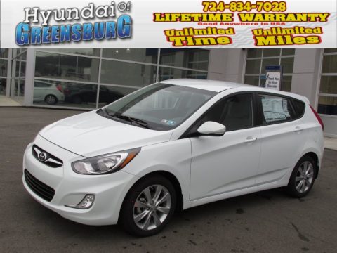 Century White Hyundai Accent SE 5 Door.  Click to enlarge.