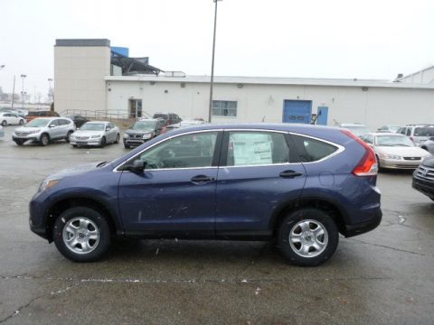 Twilight Blue Metallic Honda CR-V LX AWD.  Click to enlarge.