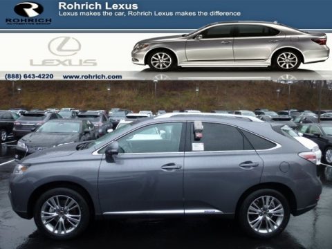 Nebula Gray Pearl Lexus RX 450h AWD.  Click to enlarge.