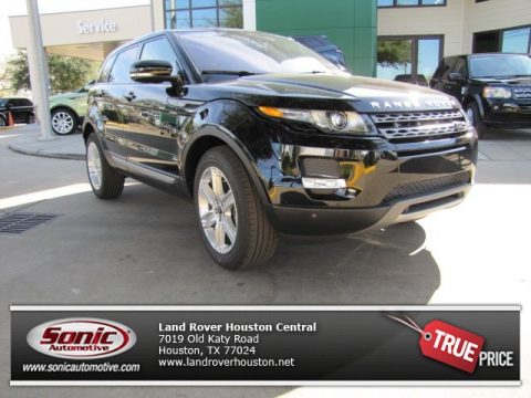 Santorini Black Metallic Land Rover Range Rover Evoque Pure.  Click to enlarge.