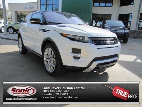 Fuji White Land Rover Range Rover Evoque Dynamic Coupe.  Click to enlarge.