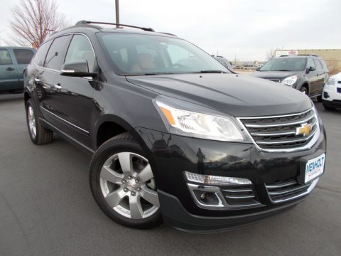 Black Granite Metallic Chevrolet Traverse LTZ AWD.  Click to enlarge.