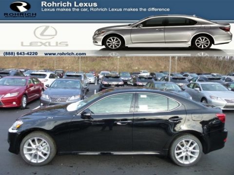 Obsidian Black Lexus IS 250 AWD.  Click to enlarge.