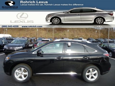 Obsidian Black Lexus RX 350 AWD.  Click to enlarge.