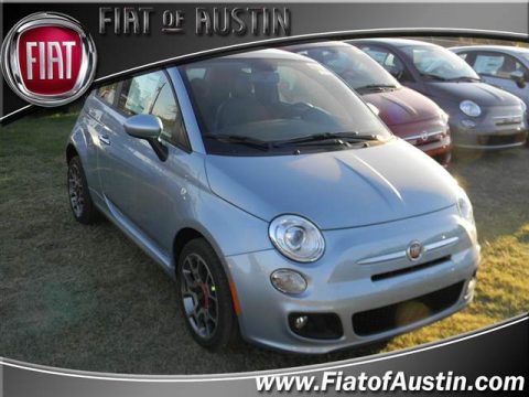 Luce Blu (Light Blue) Fiat 500 Sport.  Click to enlarge.