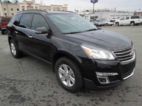 Black Granite Metallic Chevrolet Traverse LT.  Click to enlarge.