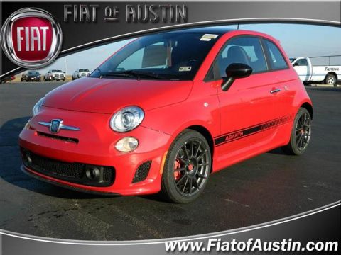 Rosso (Red) Fiat 500 Abarth.  Click to enlarge.