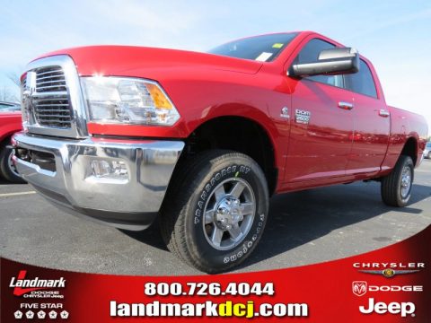 Flame Red Dodge Ram 2500 HD SLT Crew Cab 4x4.  Click to enlarge.