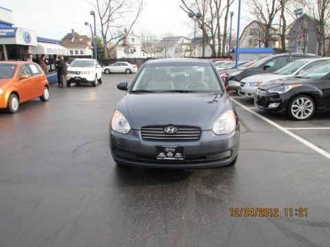 Charcoal Gray Hyundai Accent GLS 4 Door.  Click to enlarge.