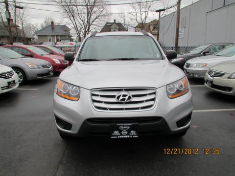 Moonstone Silver Hyundai Santa Fe GLS AWD.  Click to enlarge.